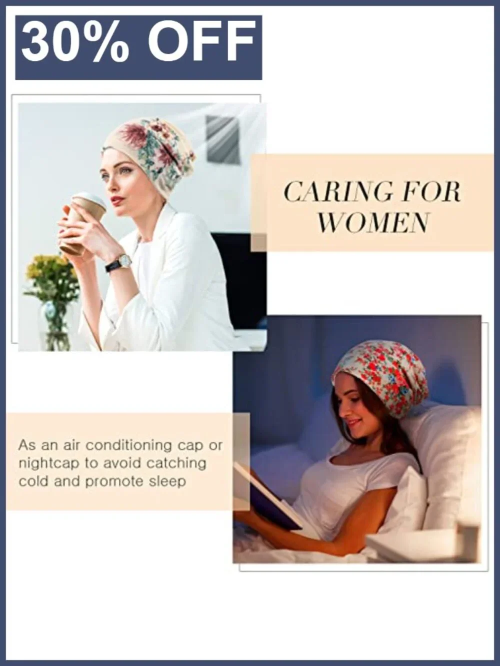 5 Pack Soft Stretchy Chemo Turban Headwrap for Hair Loss, Breathable Beanie for